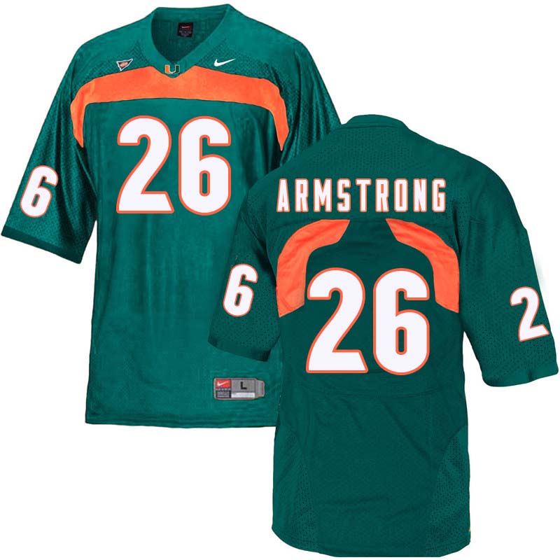 Nike Miami Hurricanes #26 Ray-Ray Armstrong College Football Jerseys Sale-Green